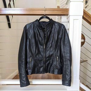 Lock & Love Black Faux Leather Jacket